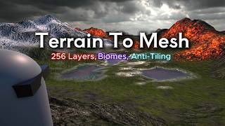 Terrain to Mesh - 256 Layers, Interactive Biomes & Anti Tiling