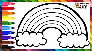 Come Disegnare un Arcobaleno 🌈 Disegnare e Colorare un Arcobaleno 🌈 Disegni per Bambini