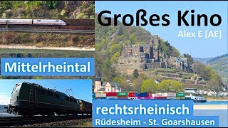 Rhine valley  train traffic, castles, scenic landscape and much more  AE #335