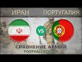 ИРАН vs ПОРТУГАЛИЯ - Сравнение армий - 2018 [ФУТБОЛ]