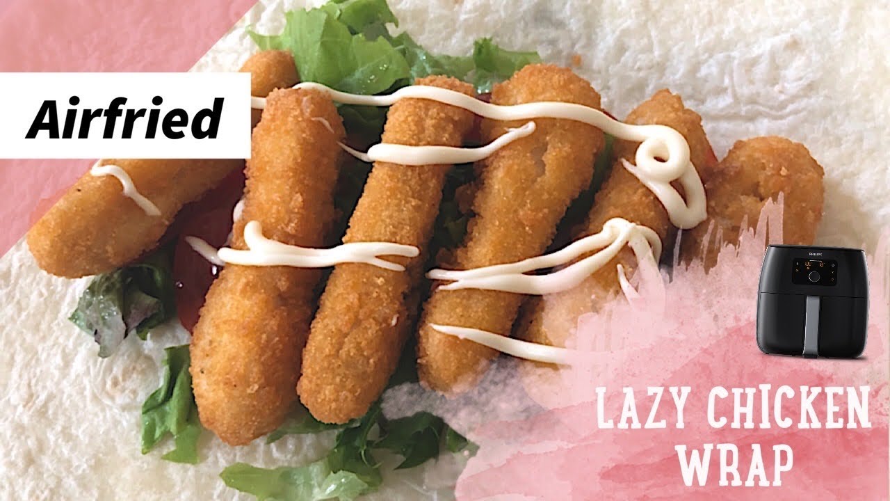 Air Fry Crispy chicken wraps Simple lazy lunch meal Philips