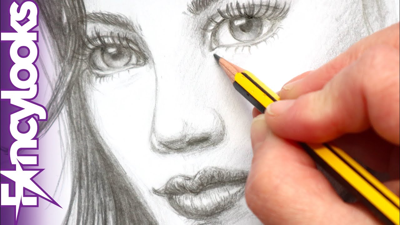 Dibujar rostro de mujer