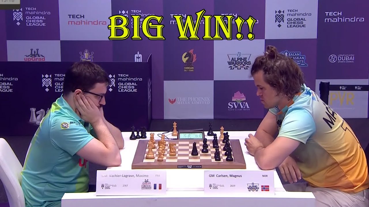 Magnus CARLSEN x Maxime Vachier-Lagrave / GRANDE FINAL do Champions Chess  Tour - AI CUP 2023 - chesscompt on Twitch