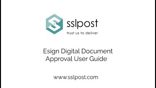 Uploading A Single User Document For Esign Digital Approval Via Admin