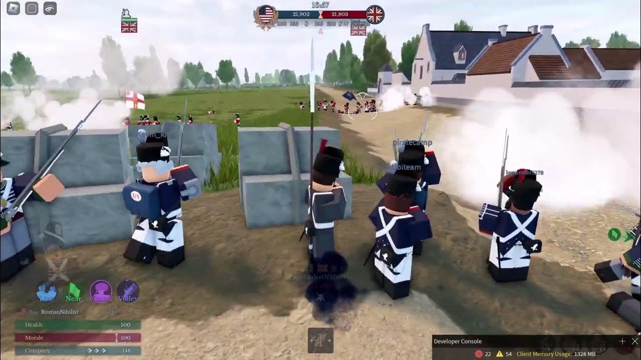 Roblox Napoleonic Wars | United States Army | USA vs Britain - YouTube