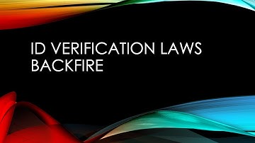ID Verification Laws Backfire