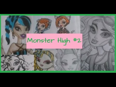 Rysunki Monster High i nie tylko 2/2 - YouTube