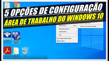 Quais os itens que compõem a área de trabalho do Windows?