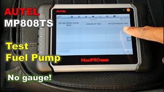 How to Test Fuel Pumps with a Scanner / Direct Injection Fuel Pressure Test using Autel Scanner