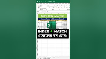 INDEX + MATCH Formula in Excel #exceltutorial #excel #exceltips