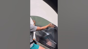 Window tint ASMR on this Audi RS7! 🔥 #tint #fyp #blowthisup #satisfying #shorts