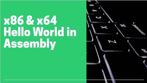HelloWorld in x86 and x64 Assembly Language - 202X