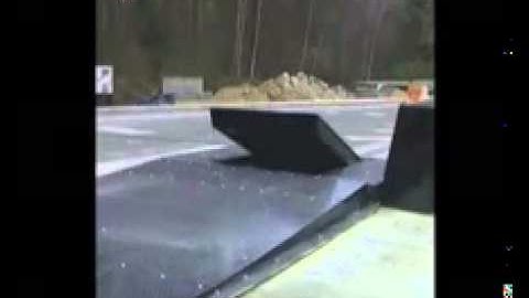 Anti terrorist PAS68 Surface Roadblockers Crash Tested