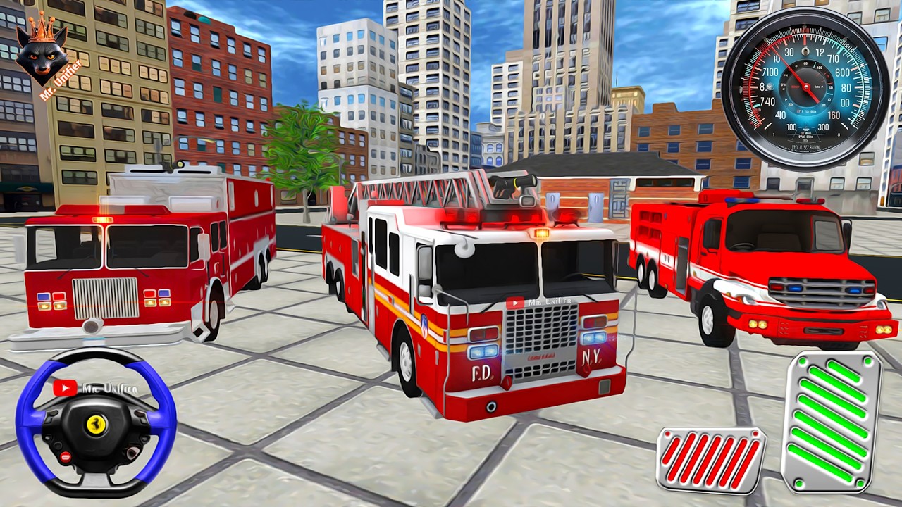 911 Emergency Fire Truck Simulator - Firefighter Driving Rescue Mission | Android Gameplay