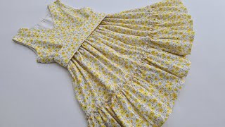 Children's Dress Cutting and Sewing / Frilly Baby Dress / Children's Clothing