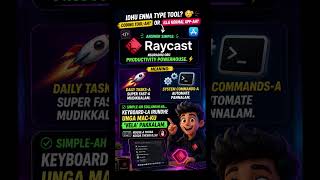 Raycast AI 🔥 Mac Users Secret Tool | Productivity Beast! #tamiltech #raycast #chatgpt #technology