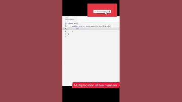 Multiplacation of two numbers in java #java #project #programming #coding