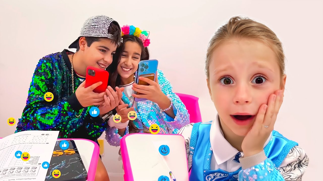 Histórias de Nastya e amigos sobre o bullying na escola