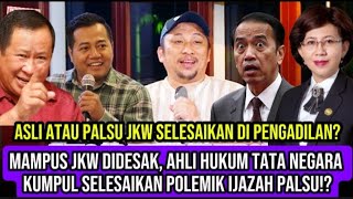 Mdanus Jkw Didesak Asli Atau Palsu Tunjukkan Di Pengadilan Para Ahli Hukum Putuskan