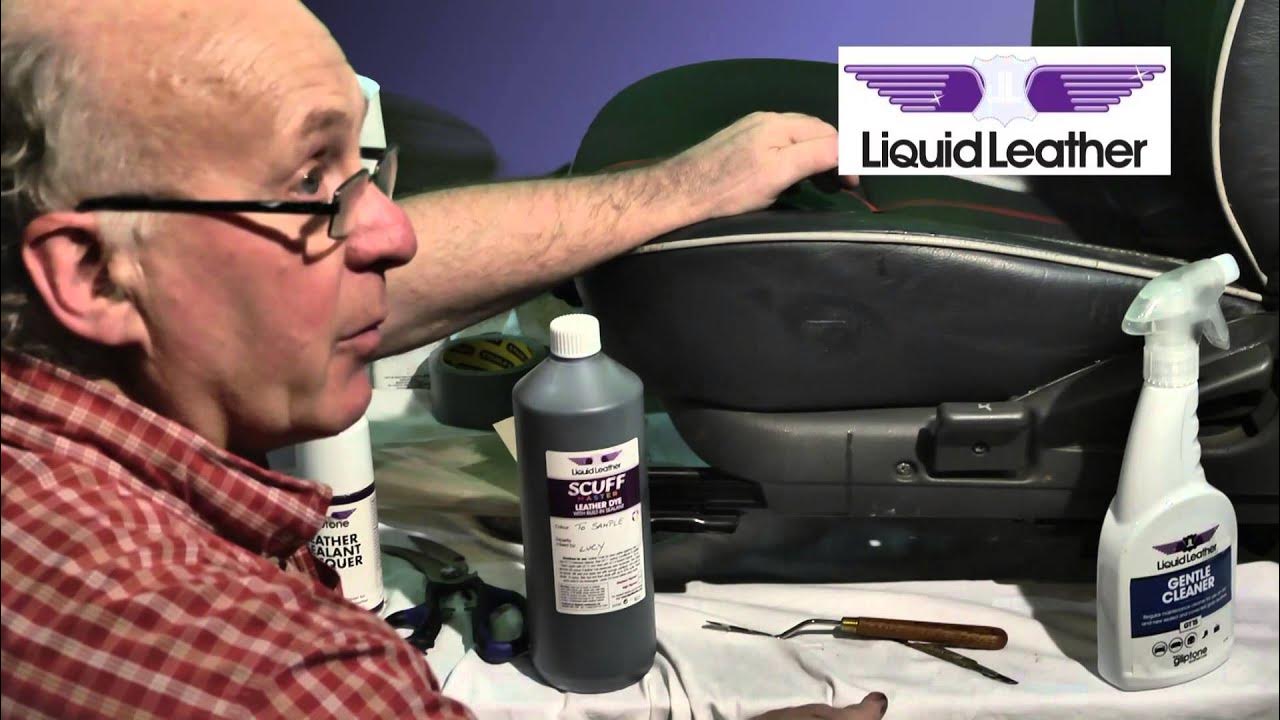 Liquid Leather Part Ten Repairing Tear on Car Leather Seat - YouTube