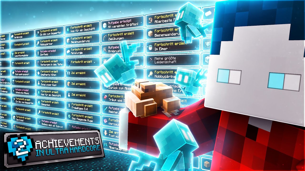 Getting All 102 Advancements In Minecraft Hardcore
