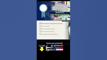 Scrum Master Certification Question 2 #agile #scrum #scrumcertification  #scrumpo #psmquestions #psm