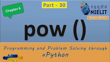 #30 #olevel #ALevel #Chapter6 #function python pow() function in hindi with example