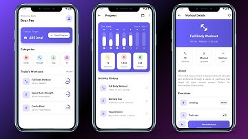 Fitness & Workout App UI Design in Flutter - Flutter UI Design Tutorial