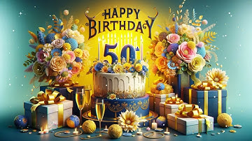 50th Birthday Song (Sing Along!)  2024 | BEST HAPPY BIRTHDAY SONG 50 YEARS OLD #happybirthdaysong