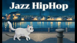 Come find calm in the harbor lights 🌙✨ / Midnight Harbor Jazz | LoFi Jazz Beats for Study