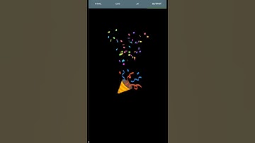 Confetti🎉 in JavaScript 😜😜🥰🥰 || coding status 😍 #shorts   #programming #javascript #trending