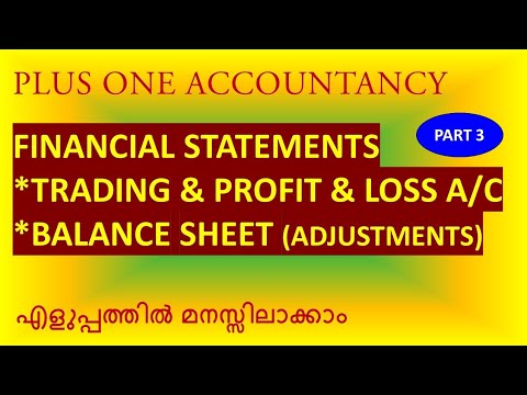 Financial Statements With Adjustments, Trading a/c , profit and loss account and balance sheet