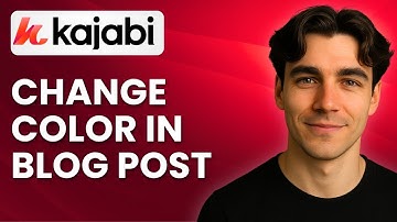 How To Change Kajabi Blog Post Video Player Color (Tutorial 2025)