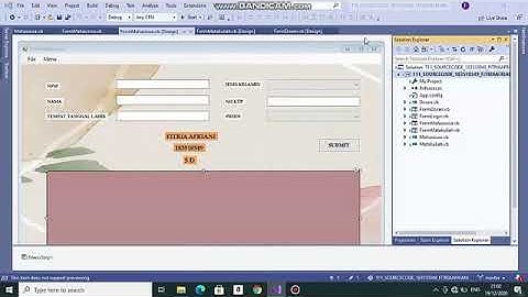 Membuat Program Sederhana Penginputan Form Mahasiswa, Dosen dan Matakuliah menggunakan VB.net