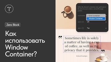 Как работать с Window Container в Zero Block? #tilda #zeroblock