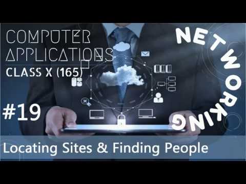 Locating Sites & Finding People | NETWORKING | Class X CBSE | Computer Applications 165