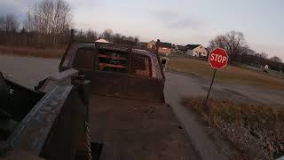 Hauling a tractor with the 7.3.