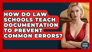 How Do Law Schools Teach Documentation to Prevent Common Errors?