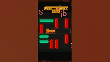 27 October Mini Game Solved | Hamster Kombat Mini Game Today | Puzzle 🧩🧩🧩🧩🧩🧩🧩🧩#shorts​ #short​