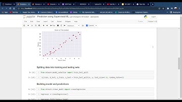 Prediction using Supervised ML, TSF