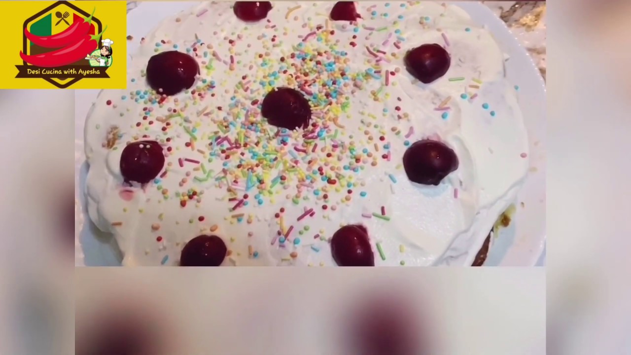 Cream Cake Recipe Homemade Simple YouTube