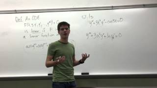 INTRO to Differential Equations: Order, Linear or Nonlinear