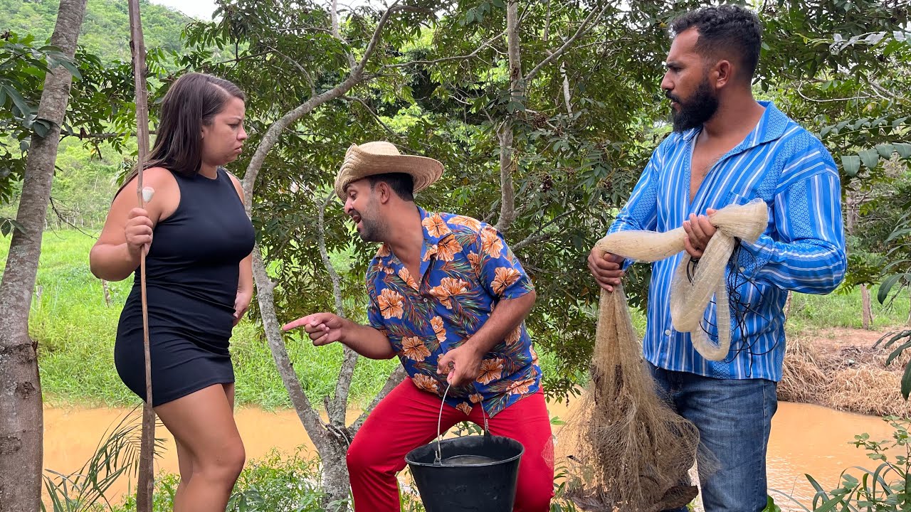 Seu Biu e a pescaria de Chico e Raquel 