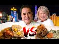 Martha Stewart Restaurant Paris Las Vegas vs. Emeril Lagasse MGM Grand - Iron Chef Battle Seafood!