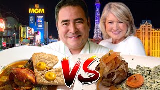 Iron Chef Las Vegas Emeril Lagasse Mgm Grand Vs Martha Stewart Paris Las Vegas  Battle Seafood