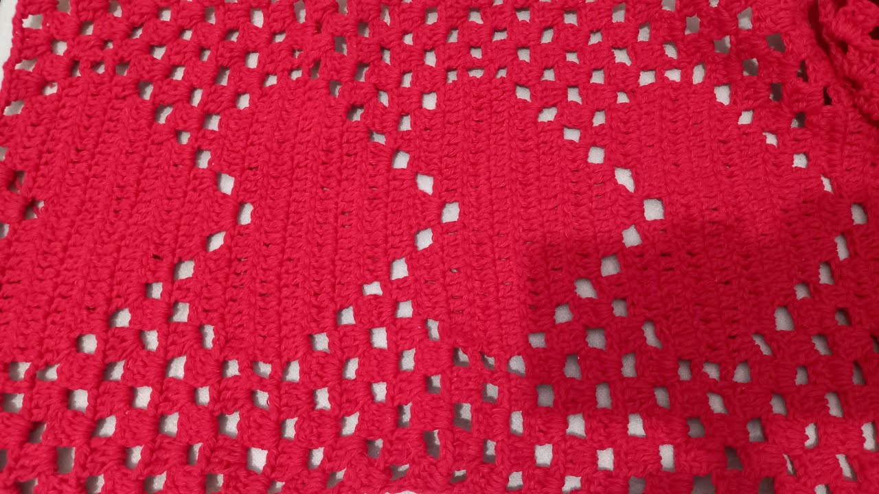 BASE DE CORAÇÃO EM CROCHÊ PARA TAPETE, PASSADEIRA E TRILHO DE MESA