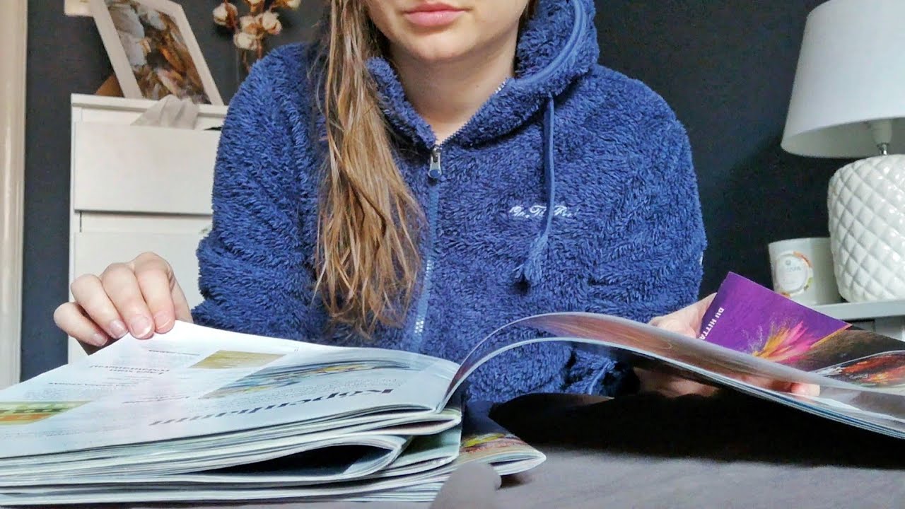 ASMR | Fast, aggressive page turning with finger licking and squeezing