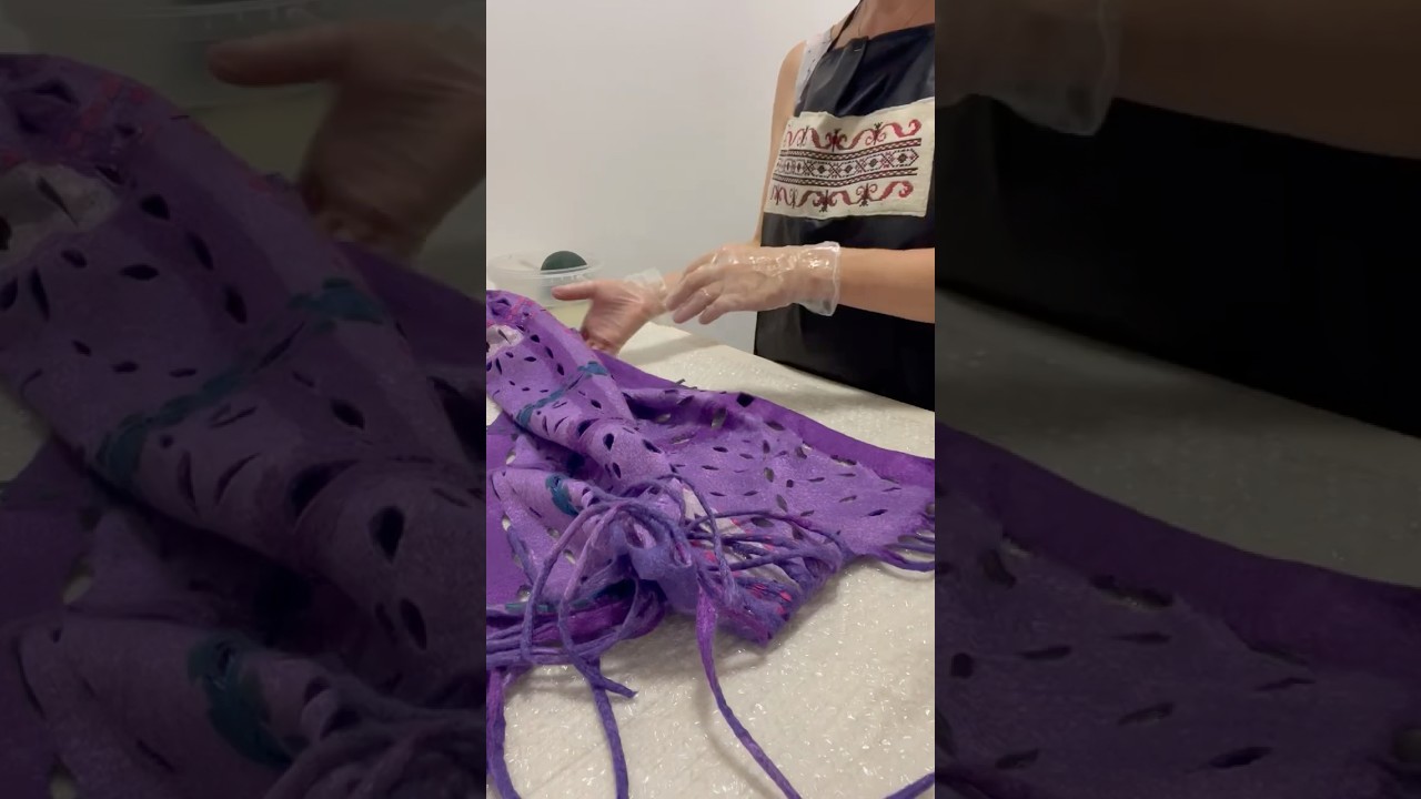 Felt Accessories • Women Shawl • Felted Scarf