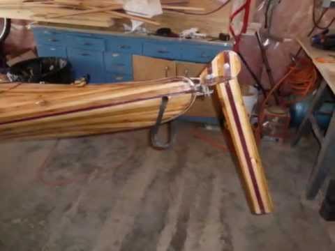 D.I.Y Kayak wooden/fiberglass rudder - YouTube