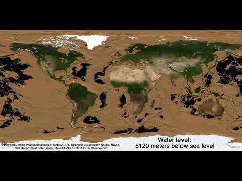 Draining Earth's oceans, revealing the two-thirds of Earth's surface we don't get to see